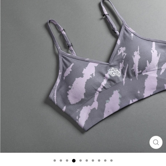 NWT large LONE "EVERSON" SEAMLESS BRA IN ORCHID NATIVE CAMO DarcSport Darc Sport - Picture 7 of 16